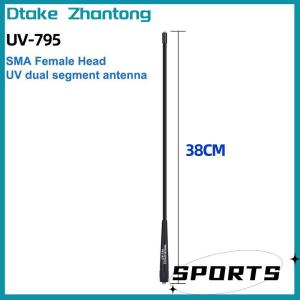 Dtake AR-795 SMA-F Nữ Băng Tần Kép VHF UHF 136-174MHz 400-520MHz Mềm Antenna AR-795 Cho UV-5R UV-82 BF-888S Walkie Talkie AR-795