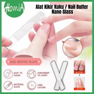 Alat Kikir Pengkilap Kuku/Glass Nail Buffer Amplas Manicure Pedicure/Nails Art Polisher Crystal-HOMIA