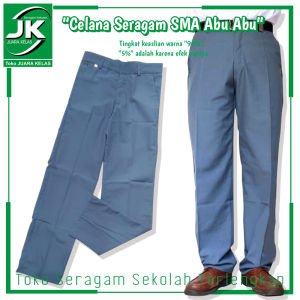 [JK] Celana Panjang Bahan Abu-Abu SMA - Seragam Bawahan Sekolah