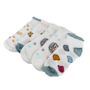 Kaos Kaki Pendek Motif Perempuan Laki Laki Dewasa dan Anak Anak isi 5 Pasang