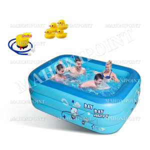 kolam renang dewasa super jumbo Kolam Renang Anak Jumbo Murah Bestway kolam renang jumbo Anak gratis pompa Mandi Bola Ocean Pool Anak Deep Dive Pool Ukuran Besar PERSEGI PANJANG KARET BAHAN Swimming Pool for Kids 150/180/200CM