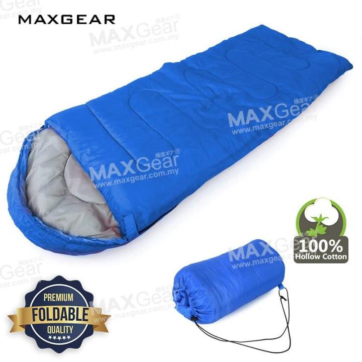 MAXGEAR Korean Style Lightweight Portable Sleep Bag Camp Outdoor Travel Hiking Blue Lazada