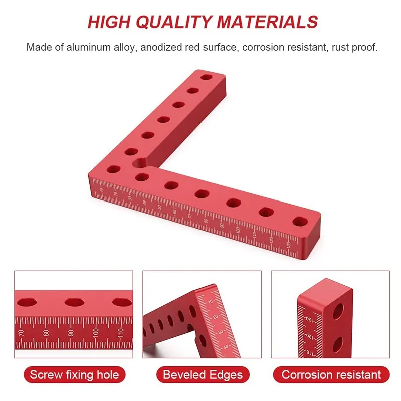 90 Degree Positioning Squares Right Angle Clamps, Aluminum Alloy L