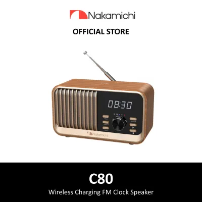 Nakamichi Wireless Charging Radio Clock Speaker