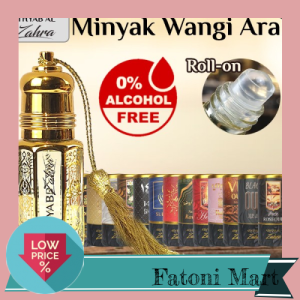 [Fatoni Mart] Attar - Arabic pure Perfume oil by Athyab Al zahra Minyak Wangi Arab