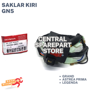 SATU SET SAKLAR KIRI + KANAN GRAND GN5 / ASTREA PRIMA / LEGENDA / HOLDER GRAND ASTREA KANAN KIRI / HOLDER KIRI PRIMA / TOMBOL SAKLAR LEGENDA / SKLAR GRAND / SAKLAR KIRI ASTREA / SAKLAR KANAN LEGENDA OLD / SAKELAR LAMPU / SEN ASTREA PRIMA OLD / SEIN SAKLAR