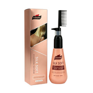 COD Supported 180ml Diy Hair Straight Cream. Safe Gentle Straightening Cream Fixes Messy Frizzy Hair