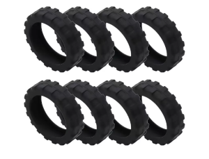 8pcs 3rd/4td Gen Silicone Spinner Wheel Roller Tire Cover Luggage Suitcase Wheel Protective Rubber