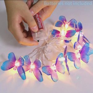 1.5M 10Led Butterfly Strip Lights Battery Operated Wedding Anniversary Birthday Party Decor