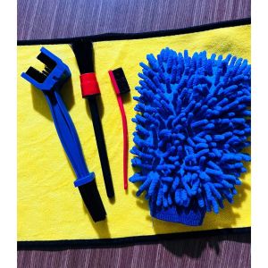 Bộ Cọ Vệ Sinh Xe Gồm Cọ Rửa Xe + Bàn Chải Chà Sên 2 Đầu + Cọ Chi Tiết- Cam kết chính hãng