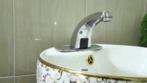 Vòi lavabo cảm ứng Mission tự động đóng mở nước ( Đồng mạ crom sáng bóng lạnh và nóng lạnh)