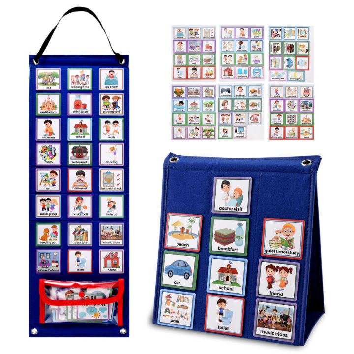 Visual Timetable Children Daily Routine Chart with 70 PECS Cards Now ...