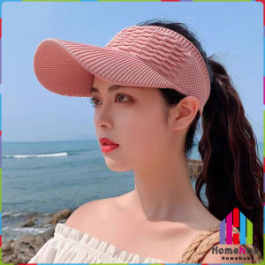 HB Women Summer Outdoor Beach Sunscreen Knitted Sun Hat