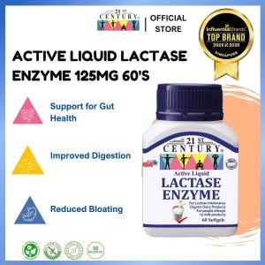 21st Century Active Liquid Lactase Enzyme 125mg 60s