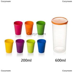 [COD] Cozyroom ชุดถ้วยพลาสติกสีรุ้ง7ชิ้นถ้วยน้ำแบบนำกลับมาใช้ใหม่ได้ถ้วยใส่น้ำเดินทางปิกนิกสีรุ้งแบบพกพาสุดทันสมัยถ้วยสำหรับเด็กแก้วเครื่องดื่มงานปาร์ตี้
