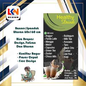 Spanduk Banner Healti Drink custom