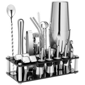 Cocktail Boston Shaker Set Bartender Set 23 In1 Bar Tender Mixer Cocktail Shaker Stainless Rak Barista Bar Set Tools