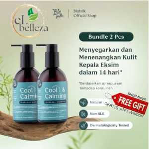 Biotalk Bundling [2 PCS] Biotalk Cool & Calming Shampoo | 250ml | Non SLS/SLES | Natural | Perawatan Kulit Kepala Gatal Ketombe Berkerak