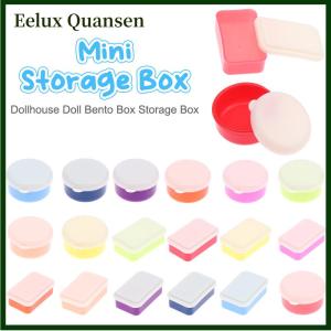 Eelux 1:12 Dollhouse thu nhỏ Hộp Ăn Trưa mô phỏng nhựa hộp lưu trữ Mini tươi giữ hộp thực phẩm đồ chơi mô hình nhà bếp Bộ đồ ăn trang trí