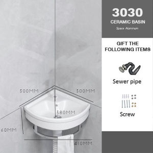 ⚡FLASH⚡Triangle Basin Wash Basin for home hotel hotel hanging basin bathroom mini simple wall ceramic wash wash basin