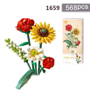 LOZ Nano Block Flower Rakitan Balok Bangunan Buket Bunga Immortal Untuk Bunga Block Mainan