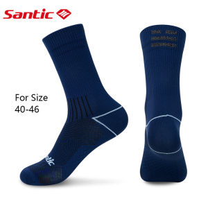 Santic Men Cycling Socks Women Road Bike MTB Socks Running Socks Breathable Reflective Anti-slip Quick-dry WZ24P189