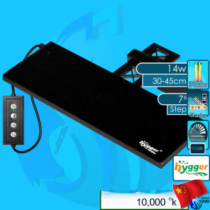 Hygger Aquarium LED light HG-018 14w 18w 22w 26w 42w โคมไฟ LED aqua clip on lamp plant light โคมไฟตู้ปลา single arm