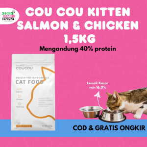 COUCOU Salmon Chicken Premium Kitten Food Freshpack 1.5kg
