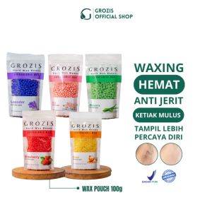 GROZIS Hair Removal Brazilian Hard Wax Beans Perontok Bulu
