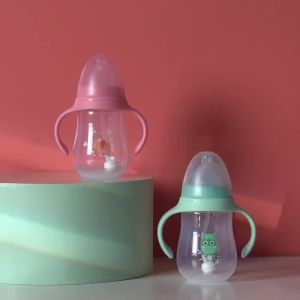 Baby Milk Bottle Baby Supplies Large Capacity and Wide PP Straw Water Bottle for Children 240/300