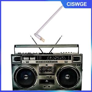 CISWGE 1 cái 4 phần Telescopic thép không gỉ AM FM Đài phát thanh ăng ten phổ đầu loa đài phát thanh kéo Rod