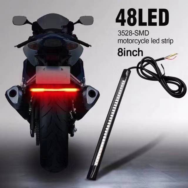 Universal Flexible 48 LED SMD Light Strip Motorcycle Rear Tail