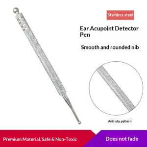 JJT Stainless Steel Acupressure Probe Pens for Ear Reflexology Massage Therapy Tools
