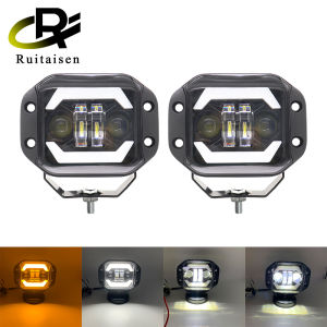 5inch Work Light Bar LED 4X4 Offroad 12V 24V Driving Light Motorcycle Flood Beam Bulb 40W 6000K White Car Accessories