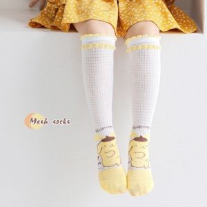 Sanrio Cinnamoroll Childrens Socks Anime Kawaii Hello Kitty Kuromi My Melody Pom Pom Purin Student Stocking Girl Sweet and Cute Home Socks