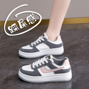 Giày thể thao nữ sinh giá khuyến mãi 2024 Giày thể thao nữ da thật màu trắng mới mùa xuân 34 Giày Panda đế dày