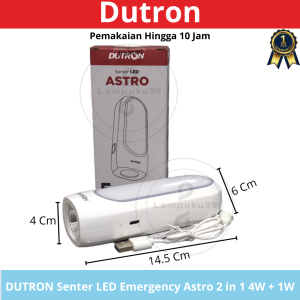 Dutron Senter Led Emergency Astro 2 In 1