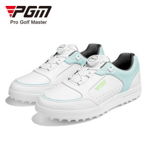 PGM Sport Sneakers Knob Laces Style Blue and White Golf Shoe Women Hiking Shoe with Waterproof Anti-slip Design XZ325