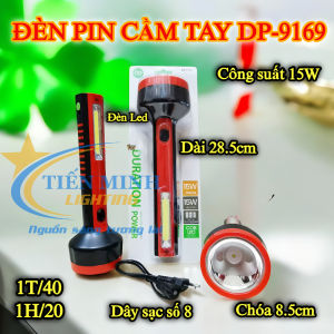 Đèn Pin Cầm Tay DP-9169 15W SIÊU SÁNG Có Đèn Led Bên Hông