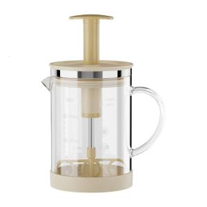 เหยือกเครื่องปั่นมือแก้วทนความร้อนได้ขนาด550มล. เหยือกตีแบบมือถือสำหรับทำความสะอาดง่ายการอบกาแฟการทำอาหารแบบกันกระแทก