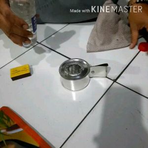 Kompor Camping Mini Set Bahan Bakar Spirtus & Wajan/Katel Serba Guna