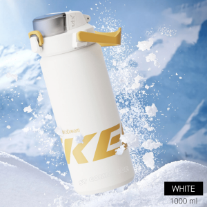 SPARK Sport Water Bottle 1000 ml Dual Function Lid with Spout and Straw Vacuum Insulated Straw Bottle