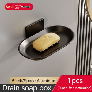 DuduMart stainless Soap Holder Bathroom Soap Dish With Drain Water Wall Soap Dish Bathroom Accessoriesa