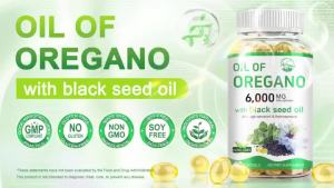 Natures Live Oil of Oregano with Black Seed Oil 2 in 1 Oregano Supplement for Immune Health Retains High Concentrated Carvacrol & Thymoquinone Non-GMO 60 Softgels 1 Pack