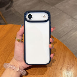 Vỏ khung silicon trong suốt cho iPhone 17 Air 16 16E 15 14 13 12 Mini 11 Plus Pro Max Vỏ cứng bảo vệ vòng ống kính