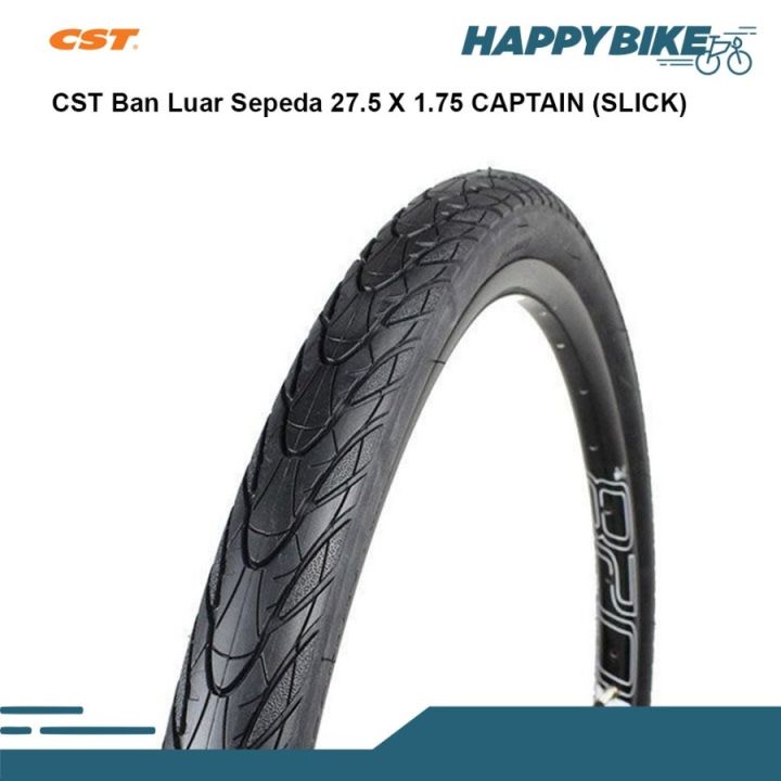CST Tire Ban Luar Sepeda Captain Slick  26X1.75 /27.5 x 1.75 MTB/City Bike/Cross Country Nylon