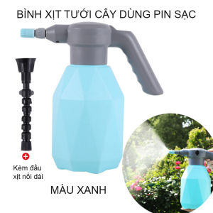 Bình tưới cây dùng pin sạc dung tích 2 lit có nhiều chế độ phun với đầu nối dài tiện dụng