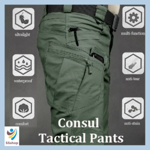 IX7 Tactical Pants Overalls Trousers Multi-pocket Pants Cargo Shorts Waterproof Sweat-absorbent Training Work Mens Military