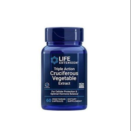 Life Extension, Triple Action Cruciferous Vegetable Extract with Resveratrol, 60 Vegetarian Capsules