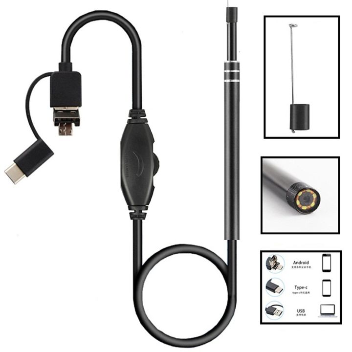 Camera nôi soi - Camera Nội Soi Lấy Ráy Ttai - Camera Nội Soi Tai Siêu Nét Đi Tặng Bộ Đầu Lấy Ráy Tai Cao Cấp, Sử Dụng Chuyên Nghiệp, An Toàn Với Thiết Kế Thông Minh, Tiết Kiệm Tối Đa Chi Phí - Giảm Giá 50%